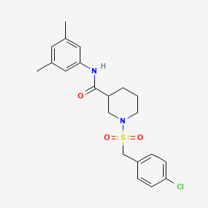 1-[(4-chlorobenzyl)sulfonyl]-N-(3,5-dimethylphenyl)piperidine-3-carboxamide