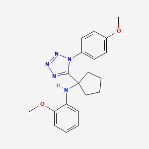 2-methoxy-N-{1-[1-(4-methoxyphenyl)-1H-tetrazol-5-yl]cyclopentyl}aniline