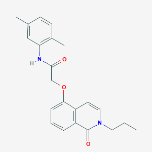 N-(2,5-dimethylphenyl)-2-((1-oxo-2-propyl-1,2-dihydroisoquinolin-5-yl)oxy)acetamide