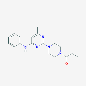 1-{4-[4-Methyl-6-(phenylamino)pyrimidin-2-YL]piperazin-1-YL}propan-1-one