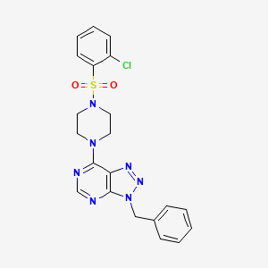 3-benzyl-7-(4-((2-chlorophenyl)sulfonyl)piperazin-1-yl)-3H-[1,2,3]triazolo[4,5-d]pyrimidine