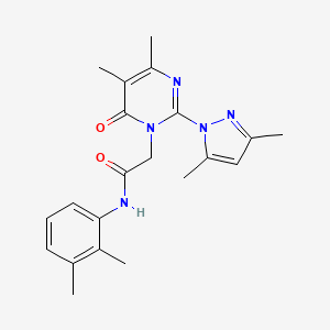 2-(2-(3,5-dimethyl-1H-pyrazol-1-yl)-4,5-dimethyl-6-oxopyrimidin-1(6H)-yl)-N-(2,3-dimethylphenyl)acetamide