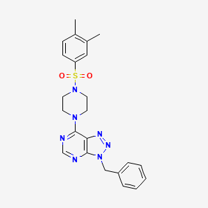 3-benzyl-7-(4-((3,4-dimethylphenyl)sulfonyl)piperazin-1-yl)-3H-[1,2,3]triazolo[4,5-d]pyrimidine