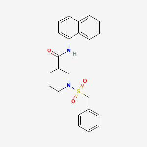 1-(benzylsulfonyl)-N-(naphthalen-1-yl)piperidine-3-carboxamide