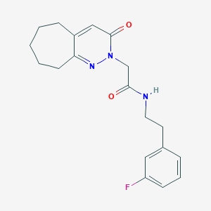 N-[2-(3-fluorophenyl)ethyl]-2-(3-oxo-3,5,6,7,8,9-hexahydro-2H-cyclohepta[c]pyridazin-2-yl)acetamide