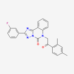 6-(2-(2,4-dimethylphenyl)-2-oxoethyl)-2-(3-fluorophenyl)-[1,2,4]triazolo[1,5-c]quinazolin-5(6H)-one