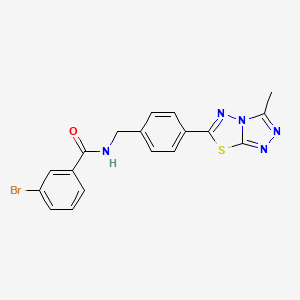 3-bromo-N-[4-(3-methyl[1,2,4]triazolo[3,4-b][1,3,4]thiadiazol-6-yl)benzyl]benzamide