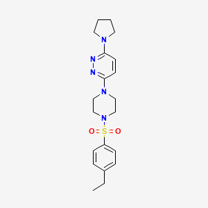 3-[4-(4-Ethylbenzenesulfonyl)piperazin-1-YL]-6-(pyrrolidin-1-YL)pyridazine