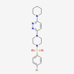 3-[4-(4-Bromobenzenesulfonyl)piperazin-1-YL]-6-(piperidin-1-YL)pyridazine