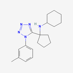 N-{1-[1-(3-methylphenyl)-1H-tetrazol-5-yl]cyclopentyl}cyclohexanamine