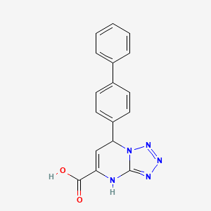 molecular formula C17H13N5O2 B11247412 7-(Biphenyl-4-yl)-4,7-dihydrotetrazolo[1,5-a]pyrimidine-5-carboxylic acid 