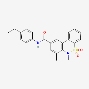 N-(4-ethylphenyl)-6,7-dimethyl-6H-dibenzo[c,e][1,2]thiazine-9-carboxamide 5,5-dioxide