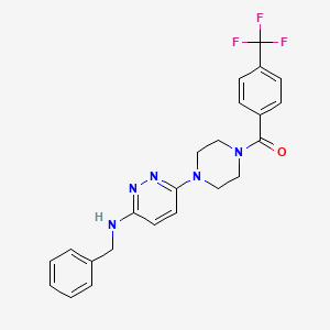 N-benzyl-6-{4-[4-(trifluoromethyl)benzoyl]piperazin-1-yl}pyridazin-3-amine