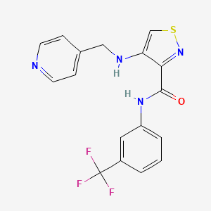 3-Isothiazolecarboxamide, 4-[(4-pyridinylmethyl)amino]-N-[3-(trifluoromethyl)phenyl]-