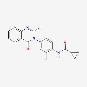 N-(2-methyl-4-(2-methyl-4-oxoquinazolin-3(4H)-yl)phenyl)cyclopropanecarboxamide