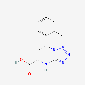 molecular formula C12H11N5O2 B11247579 7-(2-Methylphenyl)-4,7-dihydrotetrazolo[1,5-a]pyrimidine-5-carboxylic acid 