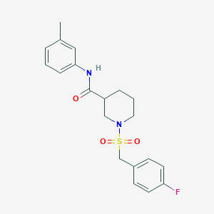 1-[(4-fluorobenzyl)sulfonyl]-N-(3-methylphenyl)piperidine-3-carboxamide