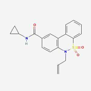 6-allyl-N-cyclopropyl-6H-dibenzo[c,e][1,2]thiazine-9-carboxamide 5,5-dioxide