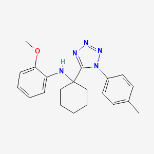 2-methoxy-N-{1-[1-(4-methylphenyl)-1H-tetrazol-5-yl]cyclohexyl}aniline