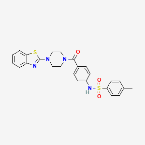 N-(4-(4-(benzo[d]thiazol-2-yl)piperazine-1-carbonyl)phenyl)-4-methylbenzenesulfonamide