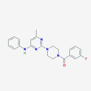 2-[4-(3-fluorobenzoyl)piperazin-1-yl]-6-methyl-N-phenylpyrimidin-4-amine