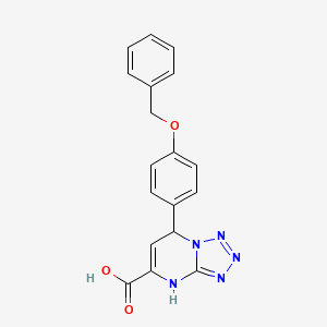 7-[4-(Benzyloxy)phenyl]-4,7-dihydrotetrazolo[1,5-a]pyrimidine-5-carboxylic acid