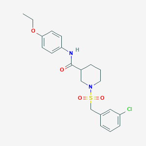 1-[(3-chlorobenzyl)sulfonyl]-N-(4-ethoxyphenyl)piperidine-3-carboxamide