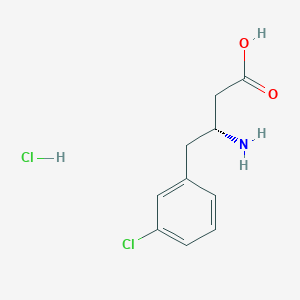 molecular formula C10H13Cl2NO2 B112479 (R)-3-氨基-4-(3-氯苯基)丁酸盐酸盐 CAS No. 331763-55-4