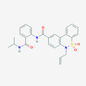 6-Allyl-N~9~-{2-[(isopropylamino)carbonyl]phenyl}-5,5-dioxo-5,6-dihydro-5lambda~6~-dibenzo[C,E][1,2]thiazine-9-carboxamide