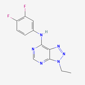 N-(3,4-difluorophenyl)-3-ethyl-3H-[1,2,3]triazolo[4,5-d]pyrimidin-7-amine