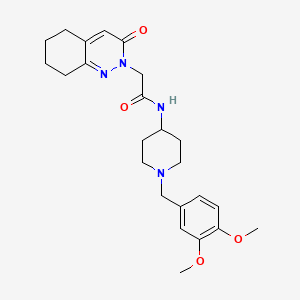 N-[1-(3,4-dimethoxybenzyl)piperidin-4-yl]-2-(3-oxo-5,6,7,8-tetrahydrocinnolin-2(3H)-yl)acetamide