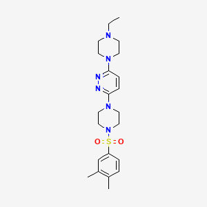 3-(4-((3,4-Dimethylphenyl)sulfonyl)piperazin-1-yl)-6-(4-ethylpiperazin-1-yl)pyridazine