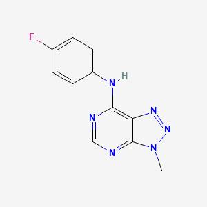 molecular formula C11H9FN6 B11248161 N-(4-fluorophenyl)-3-methyl-3H-[1,2,3]triazolo[4,5-d]pyrimidin-7-amine 