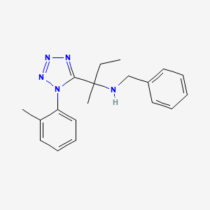 N-benzyl-2-[1-(2-methylphenyl)-1H-tetrazol-5-yl]butan-2-amine