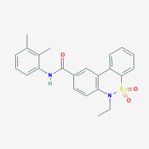 N-(2,3-dimethylphenyl)-6-ethyl-6H-dibenzo[c,e][1,2]thiazine-9-carboxamide 5,5-dioxide