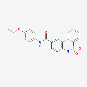 N-(4-ethoxyphenyl)-6,7-dimethyl-6H-dibenzo[c,e][1,2]thiazine-9-carboxamide 5,5-dioxide