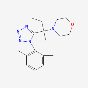 molecular formula C17H25N5O B11248190 4-{2-[1-(2,6-dimethylphenyl)-1H-tetrazol-5-yl]butan-2-yl}morpholine 