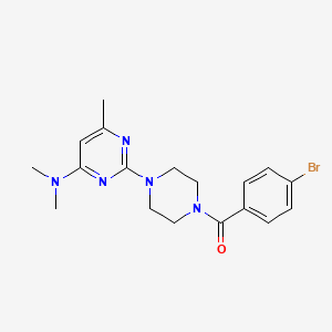 2-[4-(4-bromobenzoyl)piperazin-1-yl]-N,N,6-trimethylpyrimidin-4-amine