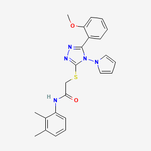 N-(2,3-dimethylphenyl)-2-{[5-(2-methoxyphenyl)-4-(1H-pyrrol-1-yl)-4H-1,2,4-triazol-3-yl]sulfanyl}acetamide