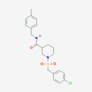 1-[(4-chlorobenzyl)sulfonyl]-N-(4-methylbenzyl)piperidine-3-carboxamide