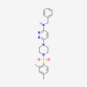 N-Benzyl-6-[4-(2,4-dimethylbenzenesulfonyl)piperazin-1-YL]pyridazin-3-amine