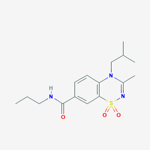 4-isobutyl-3-methyl-N-propyl-4H-1,2,4-benzothiadiazine-7-carboxamide 1,1-dioxide