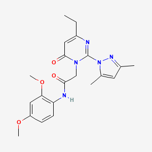 N-(2,4-dimethoxyphenyl)-2-(2-(3,5-dimethyl-1H-pyrazol-1-yl)-4-ethyl-6-oxopyrimidin-1(6H)-yl)acetamide