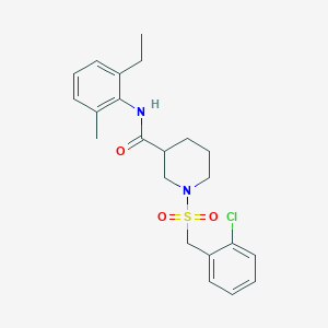 1-[(2-chlorobenzyl)sulfonyl]-N-(2-ethyl-6-methylphenyl)piperidine-3-carboxamide