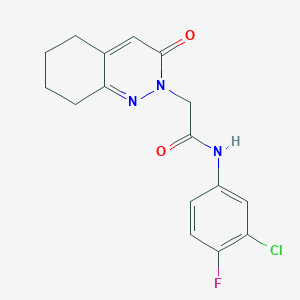 N-(3-chloro-4-fluorophenyl)-2-(3-oxo-5,6,7,8-tetrahydrocinnolin-2(3H)-yl)acetamide