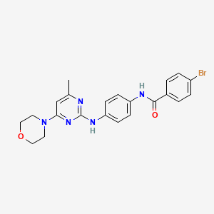 4-bromo-N-(4-((4-methyl-6-morpholinopyrimidin-2-yl)amino)phenyl)benzamide