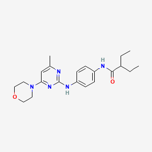 2-ethyl-N-(4-((4-methyl-6-morpholinopyrimidin-2-yl)amino)phenyl)butanamide