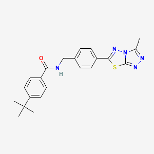 4-tert-butyl-N-[4-(3-methyl[1,2,4]triazolo[3,4-b][1,3,4]thiadiazol-6-yl)benzyl]benzamide