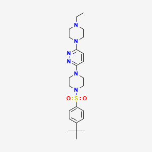 3-[4-(4-Tert-butylbenzenesulfonyl)piperazin-1-YL]-6-(4-ethylpiperazin-1-YL)pyridazine