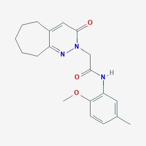 N-(2-methoxy-5-methylphenyl)-2-(3-oxo-3,5,6,7,8,9-hexahydro-2H-cyclohepta[c]pyridazin-2-yl)acetamide